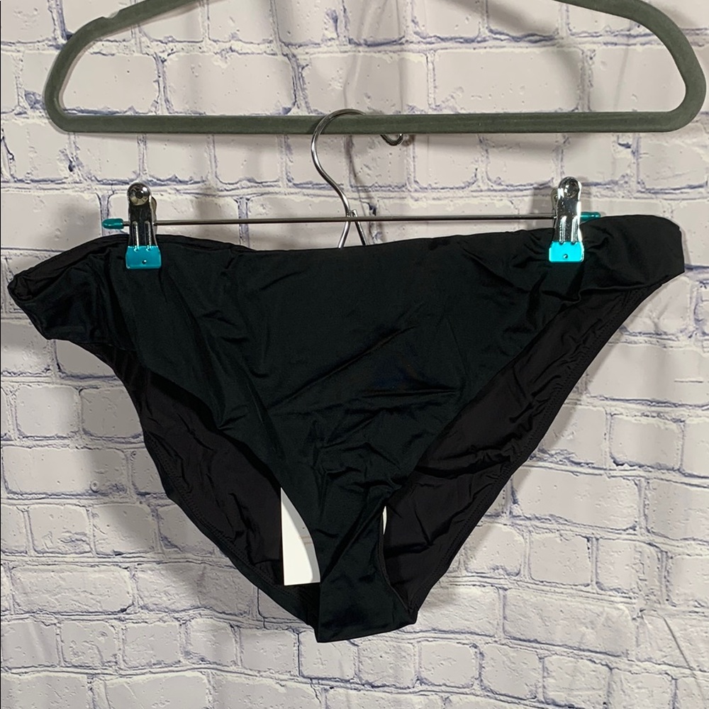 Andie Swim Womens Symi Bikini Bottom Black Beach Vacation Cruise Swim Sz XL NWT
